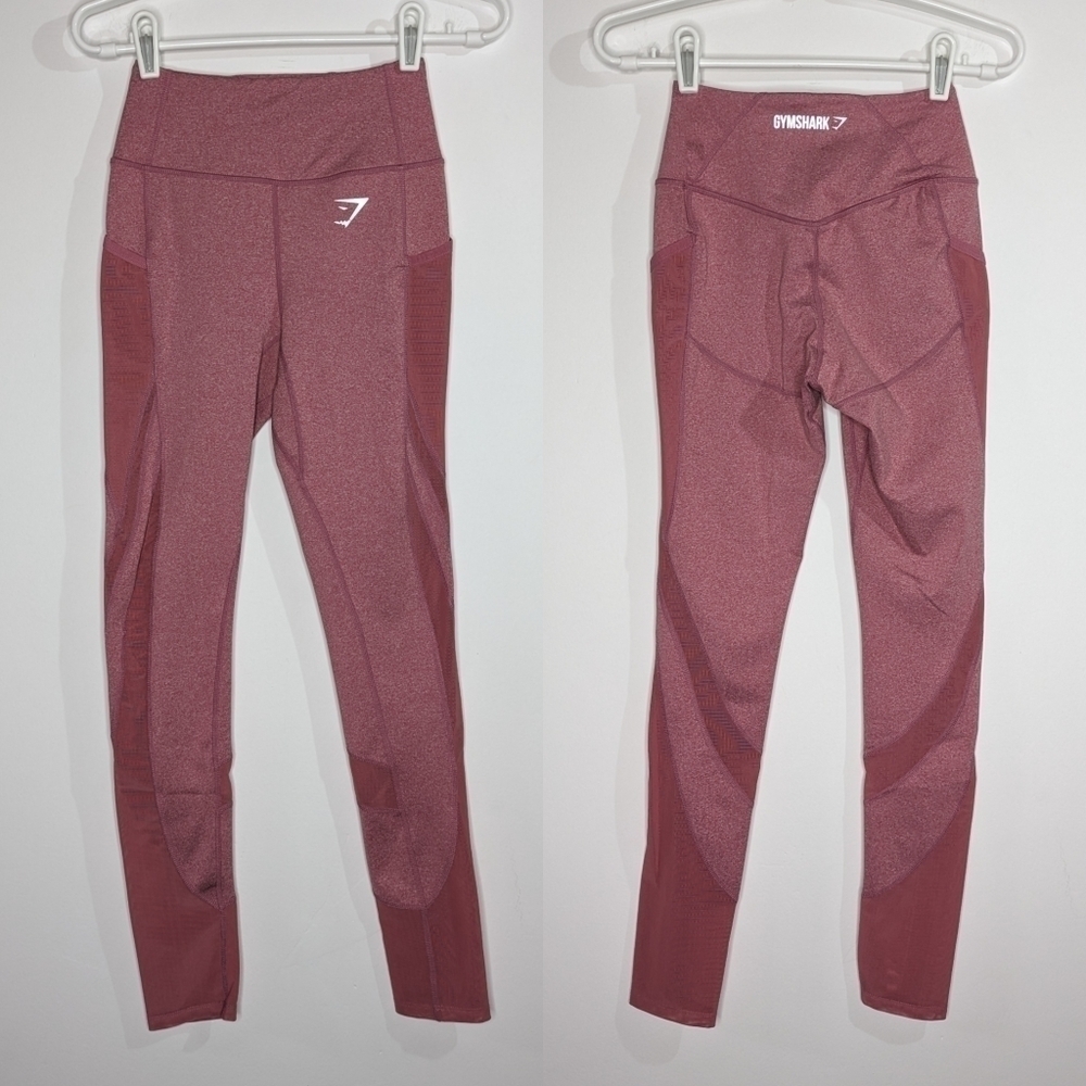 Gymshark pink mesh exercise workout leggings XS